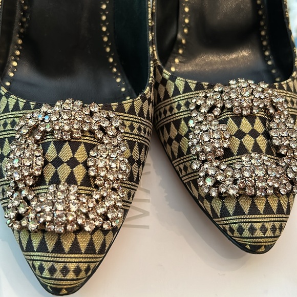 Manolo Blahnik 39.5 gorgeous worn once to event! - Picture 2 of 10